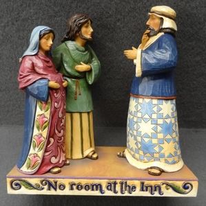 Jim Shore 4017644 No Room At The Inn 2010 VTG Rare Nativity Bible Joseph Mary